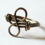 Antique Brass Infinity Ring