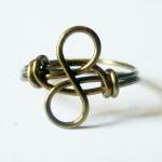 Antique Brass Infinity Ring