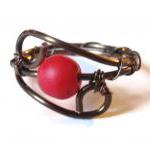 Red Bohemian Gothic Ring