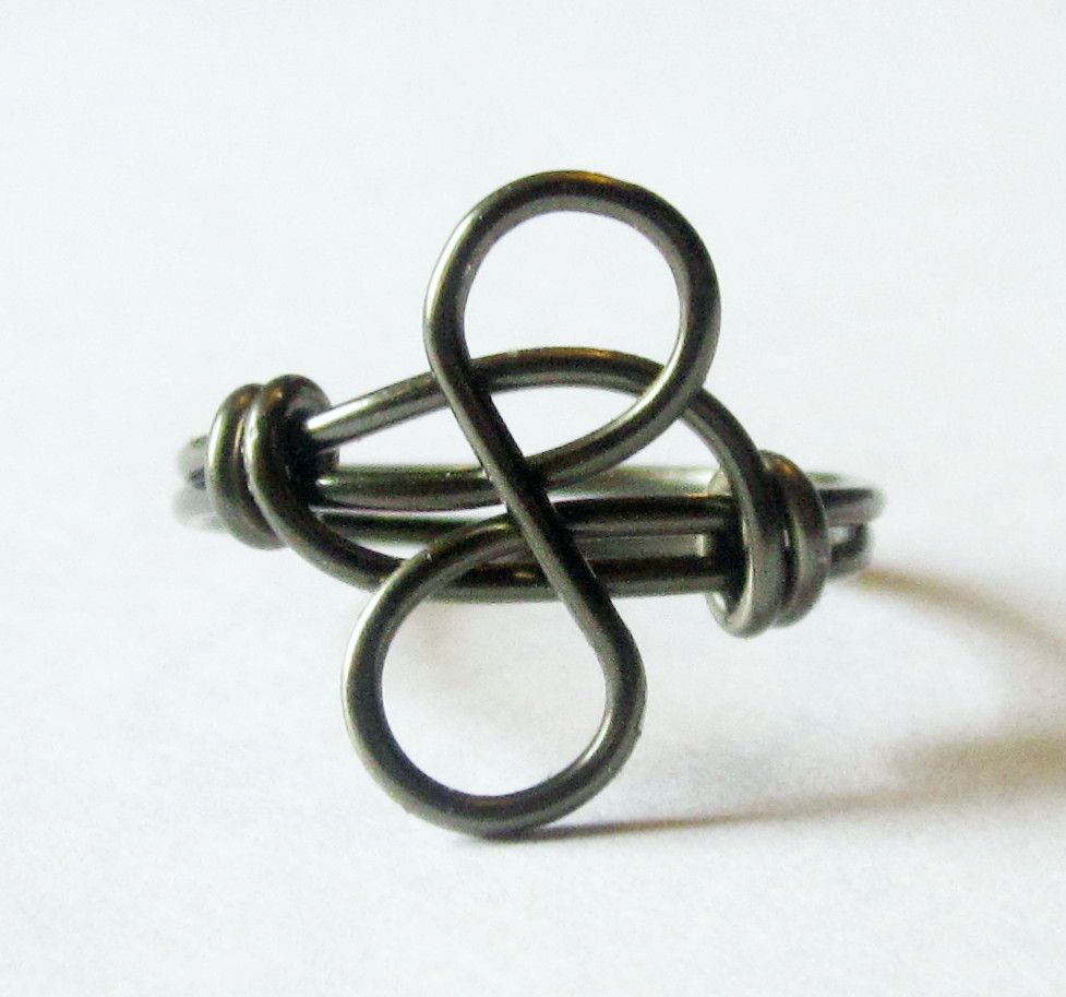 Gunmetal Infinity Ring
